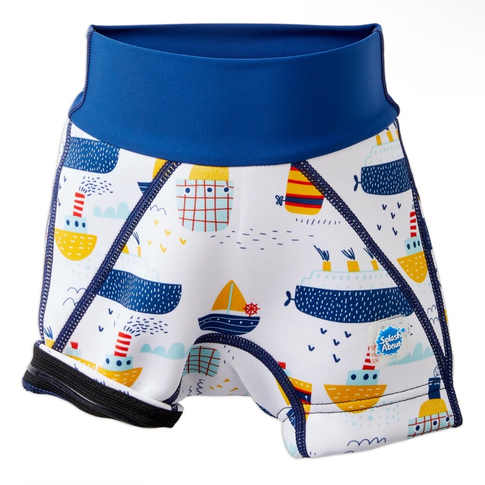 Splash About Boys Splash Jammers Neoprene Swim Shorts, Tug Boats - Size 3-4Y - Picture 3 of 16